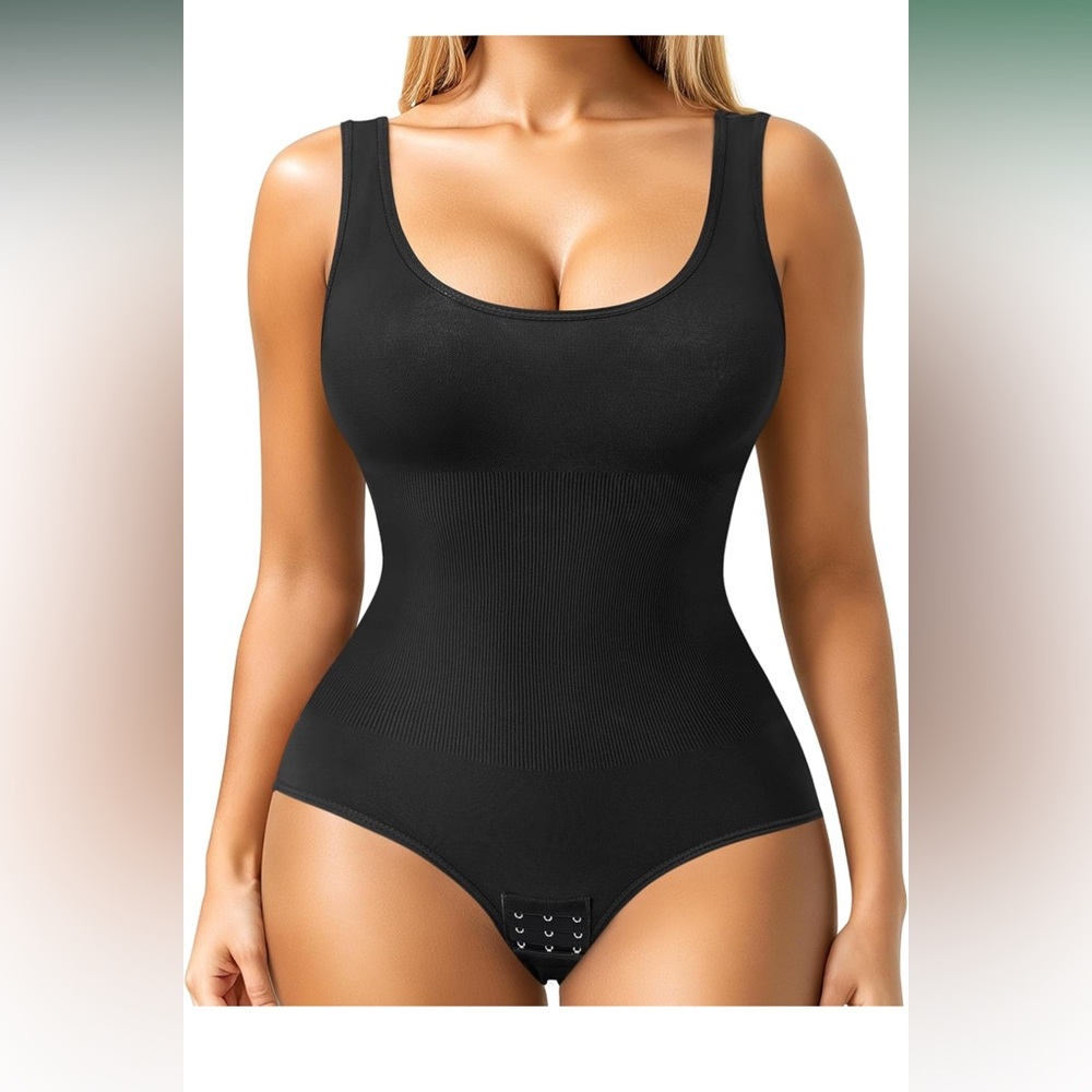 Nebility Womens' Waist Round Neck Tummy Control Shapewear Bodysuit